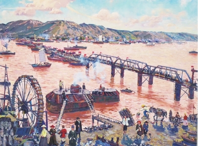 作品《1909年建造中的黄河铁桥》耿睿摄